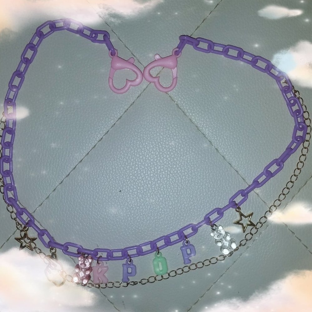 Kpop Merch - Kawaii Y2K Kpop Pastel Layered Pant Chain - Korean Fashion